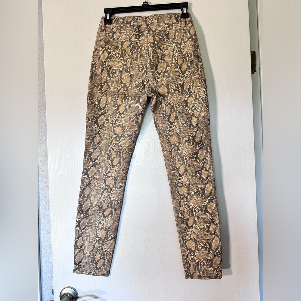 Frame Python Print Coated Denim - Picture 2 of 7